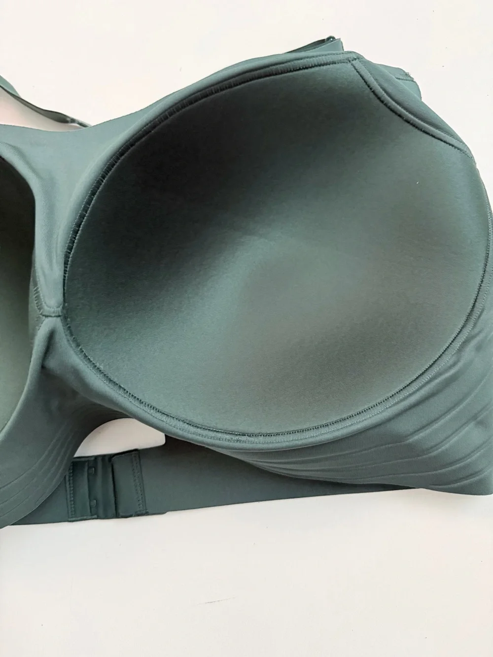 All In Motion Sports Bra High Support Impact Adjustable Straps Band Lined Green